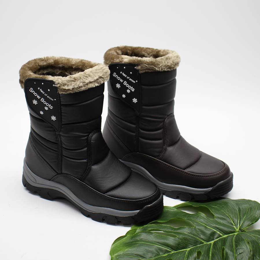 겨울 남성 발목높은 패딩부츠 털안감 남자 따듯한 털방한화 50,000원