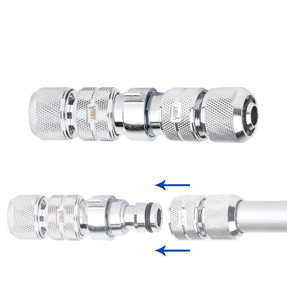 물호스 연결 연장 원터치형 양쪽 커플링 스마트양방향커플링1p와 6구황동커넥터2p, 1개 24,800원