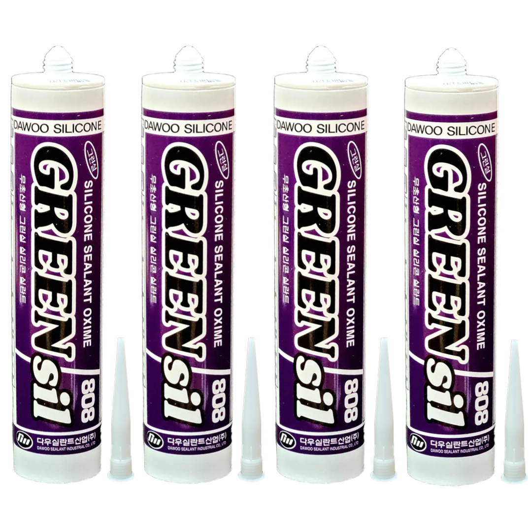 퀵마켓 다용도 그린씰 808 실리콘 4개 (노즐 4개 포함), 4개 12,500원