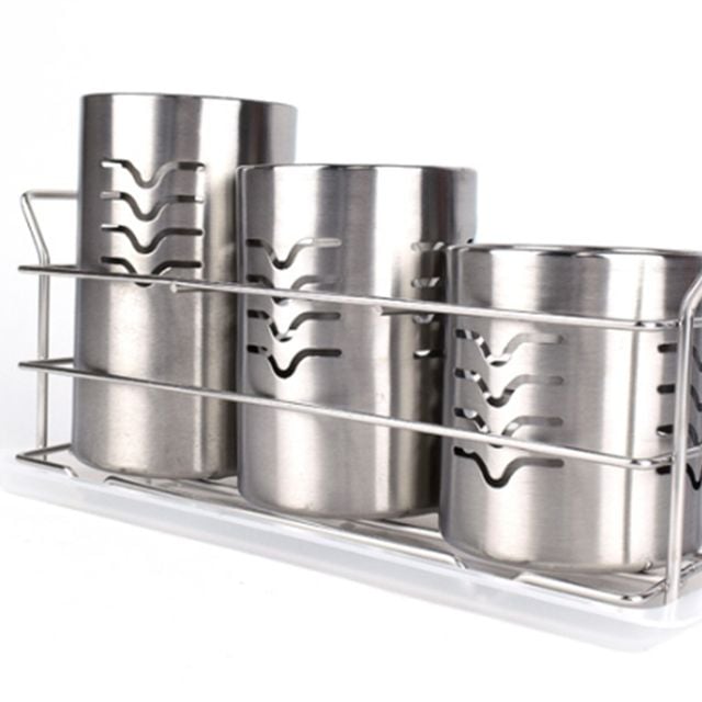 주방 다용도 스텐원형통 스텐수저통 3P세트 스텐통 스텐 다용도통 다용도 깔끔하고편리 위생적인 편리한 실용적 식당 식당주방용품+노드커머스Shop 39,100원