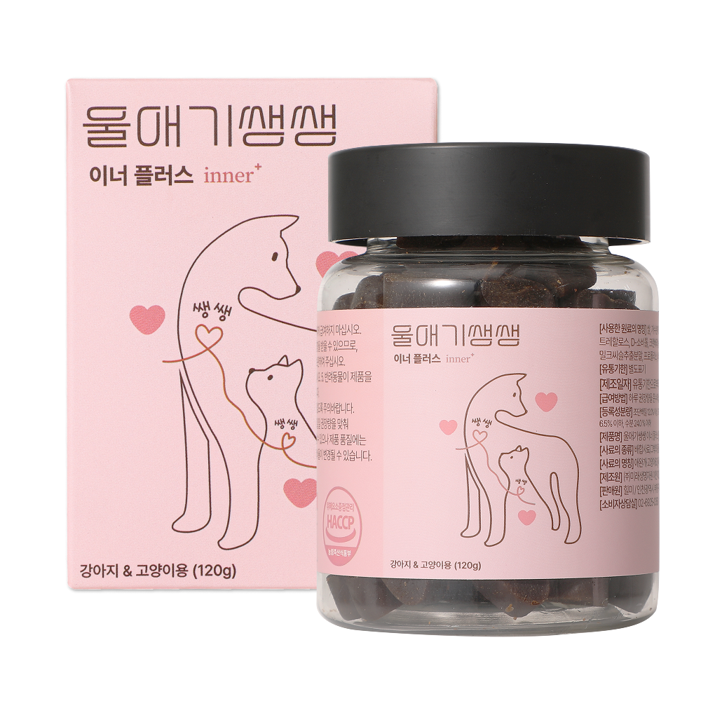 울애기쌩쌩 이너플러스 반려동물 종합영양제 기관지 심장 신장 간 케어 27,300원