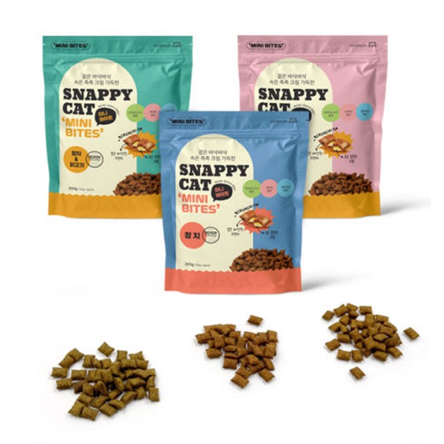 스내피캣 미니바이트 대용량, 1개, 300g, 참치와닭고기300g 9,900원