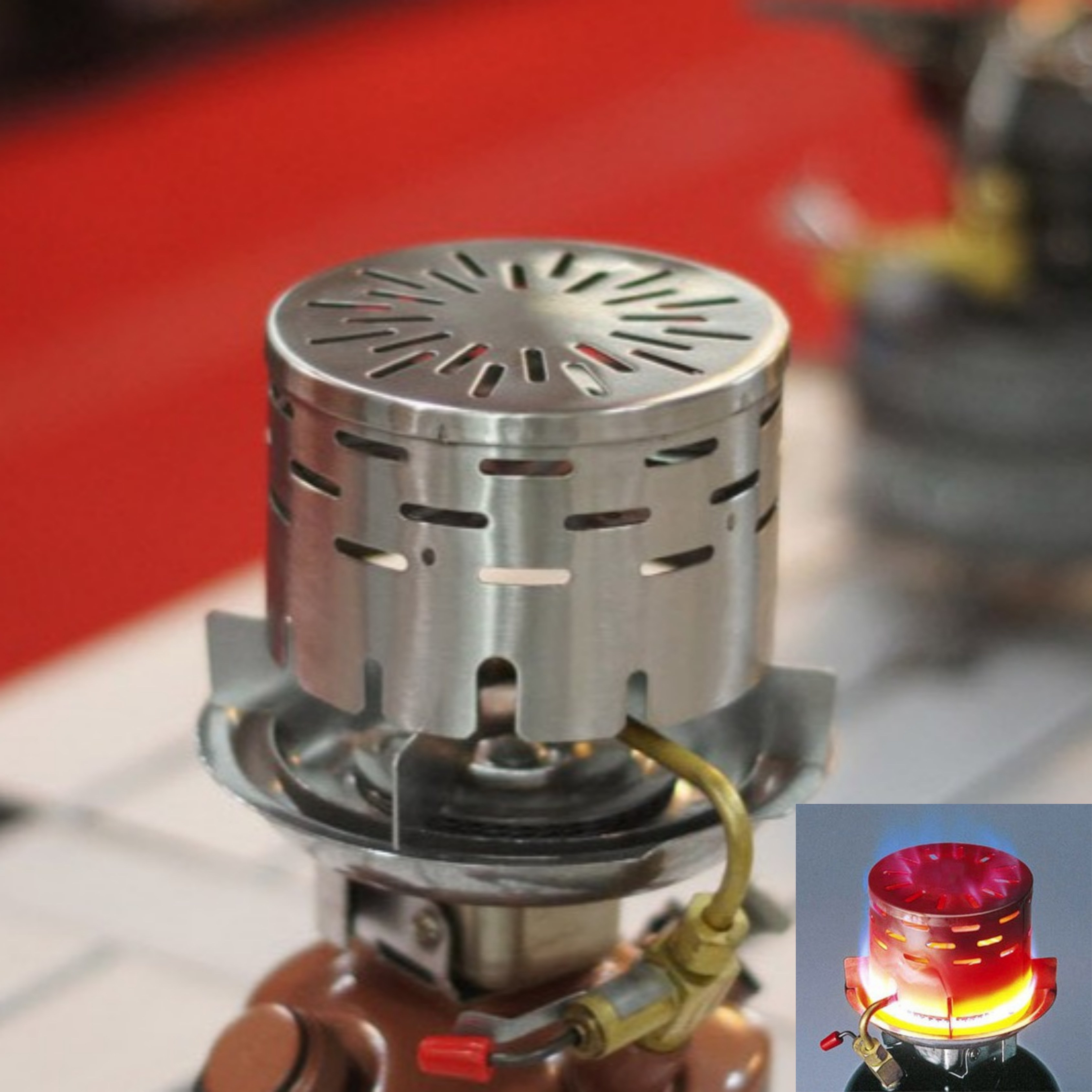 스텐 원버너 미니 스토브 히터캡 캠핑 난로 차박 버너 히터 16,590원