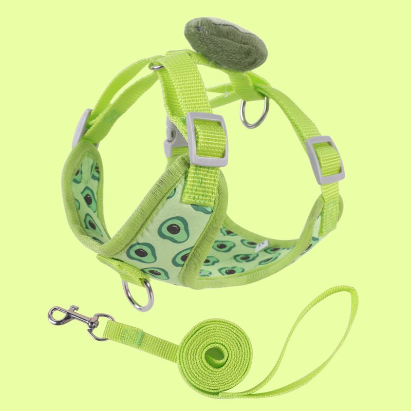 ULEPETS 과일 패턴 귀여운 강아지 멜빵 세트+스트링끈, 하나, 녹색, 현재가 6,000원