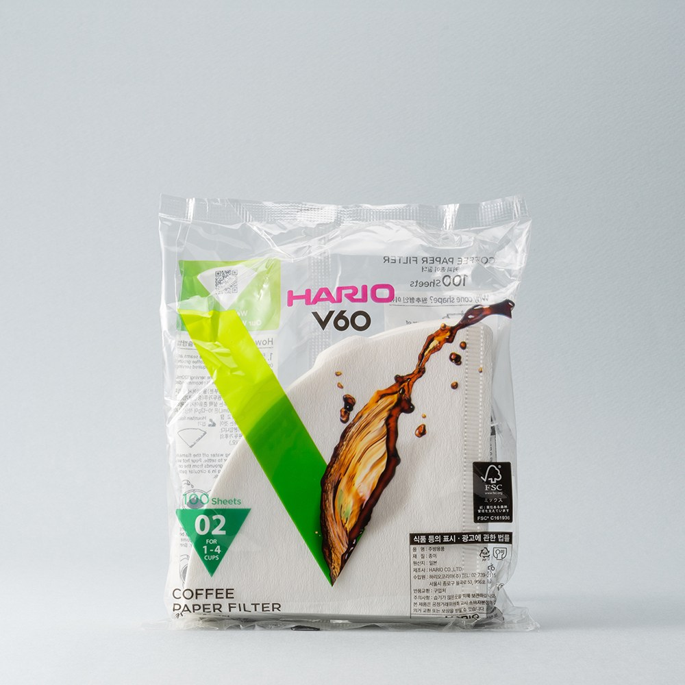 하리오 필터 VCF02 화이트 100매, 1개, 100개입 3,800원