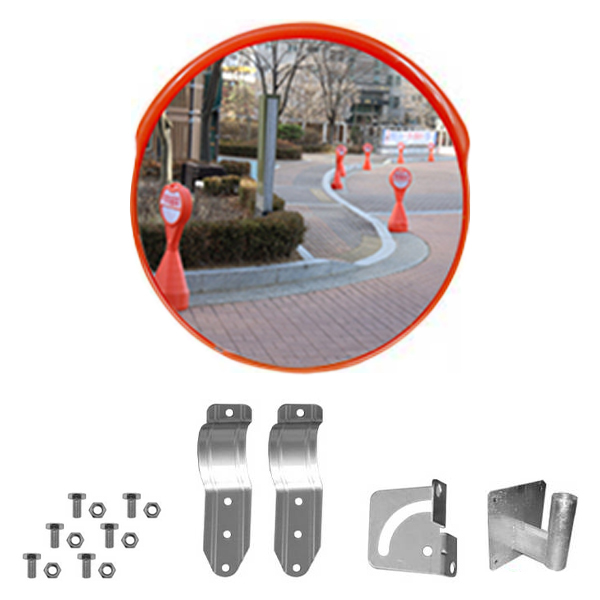 신도산업 PC 반사경 B타입 + 벽부지주 세트, 주황(반사경), 1세트 75,250원