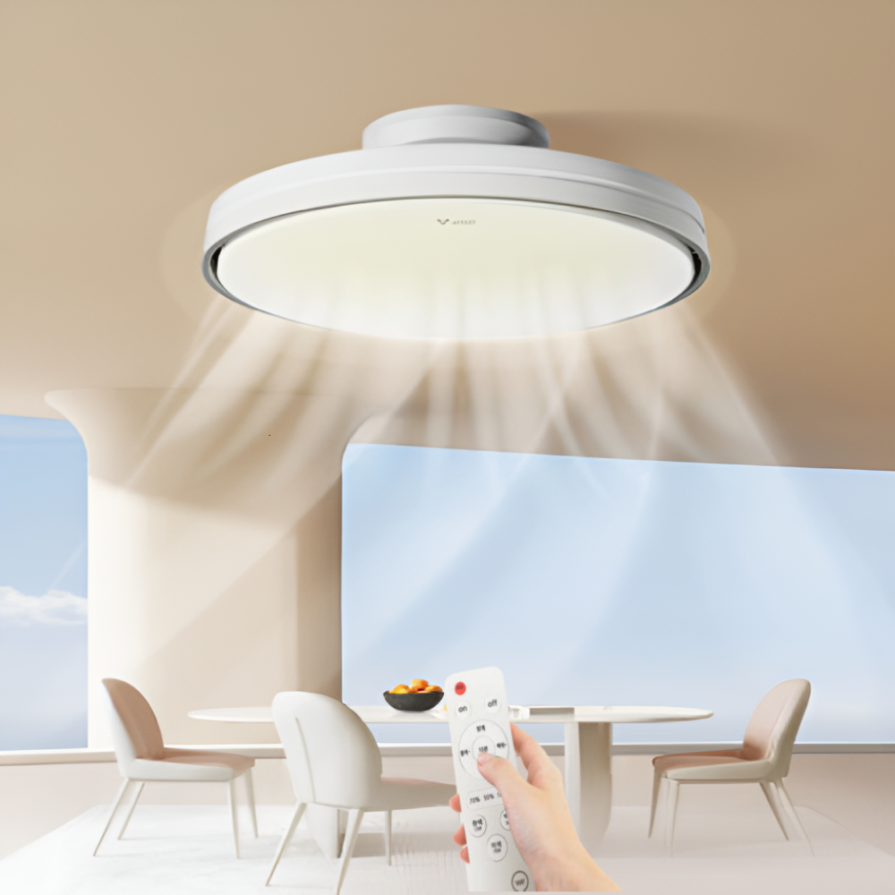 리모컨방등 LED 전등 원형 안 방등 실링팬조명 80W, 전구색/주백색/주광색 270,000원