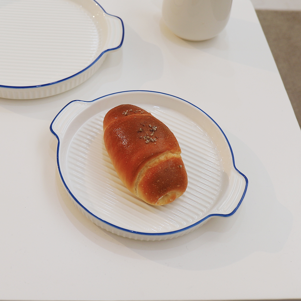 블룸엣홈 코발트 원형 접시 그릴팬 소 4,900원