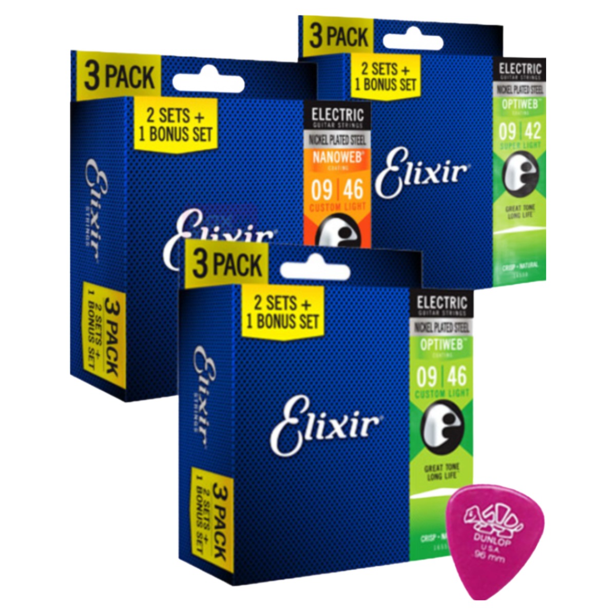 Elixir 일렉기타줄 폴리웹 Custom Light 009-046 일렉스트링 12025, 1개 56,400원