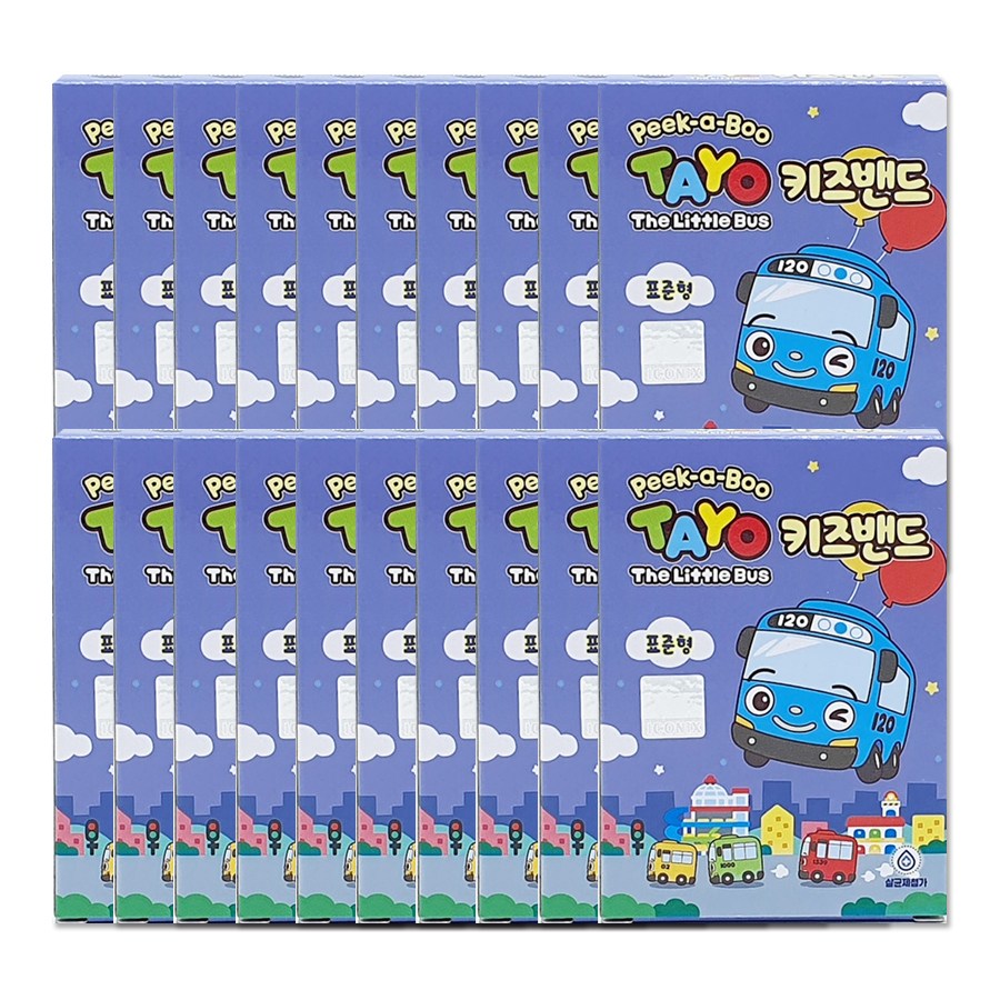 꼬마버스 타요 키즈밴드 일반형 20매입 x20개 캐릭터 12,000원