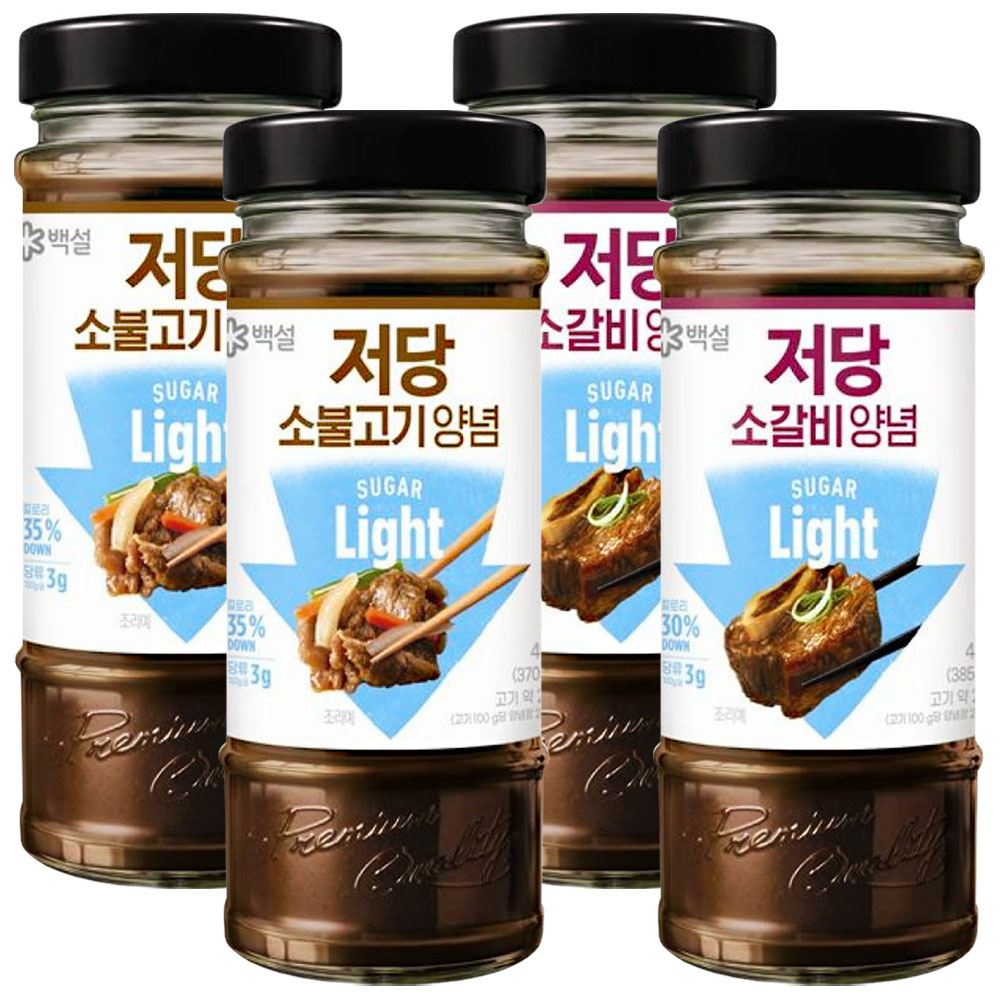 백설 저당양념 (소불고기+소갈비), 2세트, 970g 21,500원