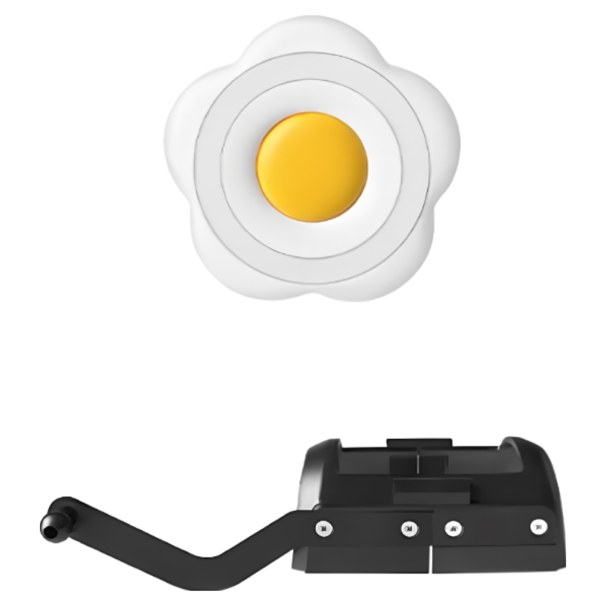 미니쿠퍼 25년이후 원형 모니터 플라워 맥세이프 자석식 핸드폰 거치대, 화이트세트, 1세트 35,000원