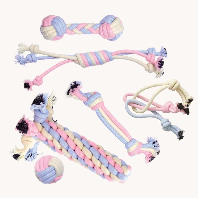 리스펫 강아지 파스텔러버 터그놀이 로프 장난감 6종 8,990원