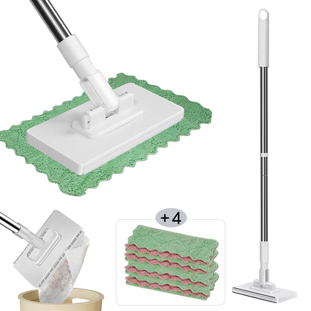 루베이 노터치 연장 밀대걸레 교체형 일회용 위생 청소 패드 + 강력 클립 욕실/주방/천장/창문, 1개 15,900원