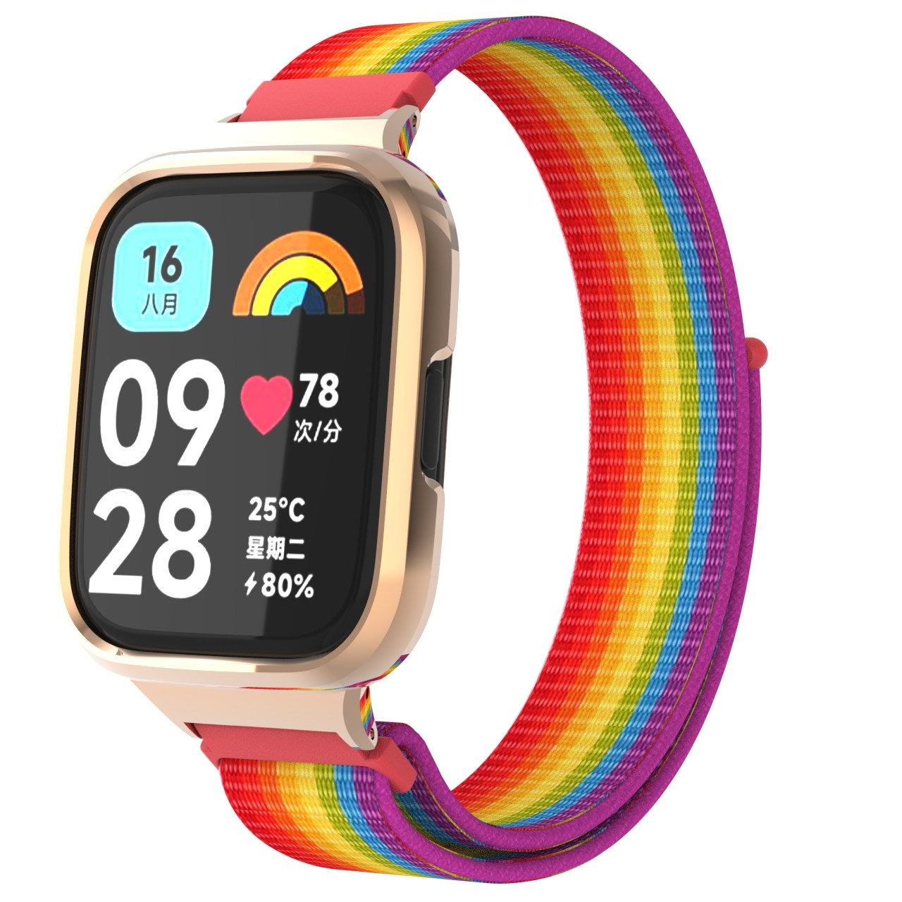 TAOMI 레드미 워치3 액티브 벨크로 찍찍이 스트랩, 컬러풀 13,500원