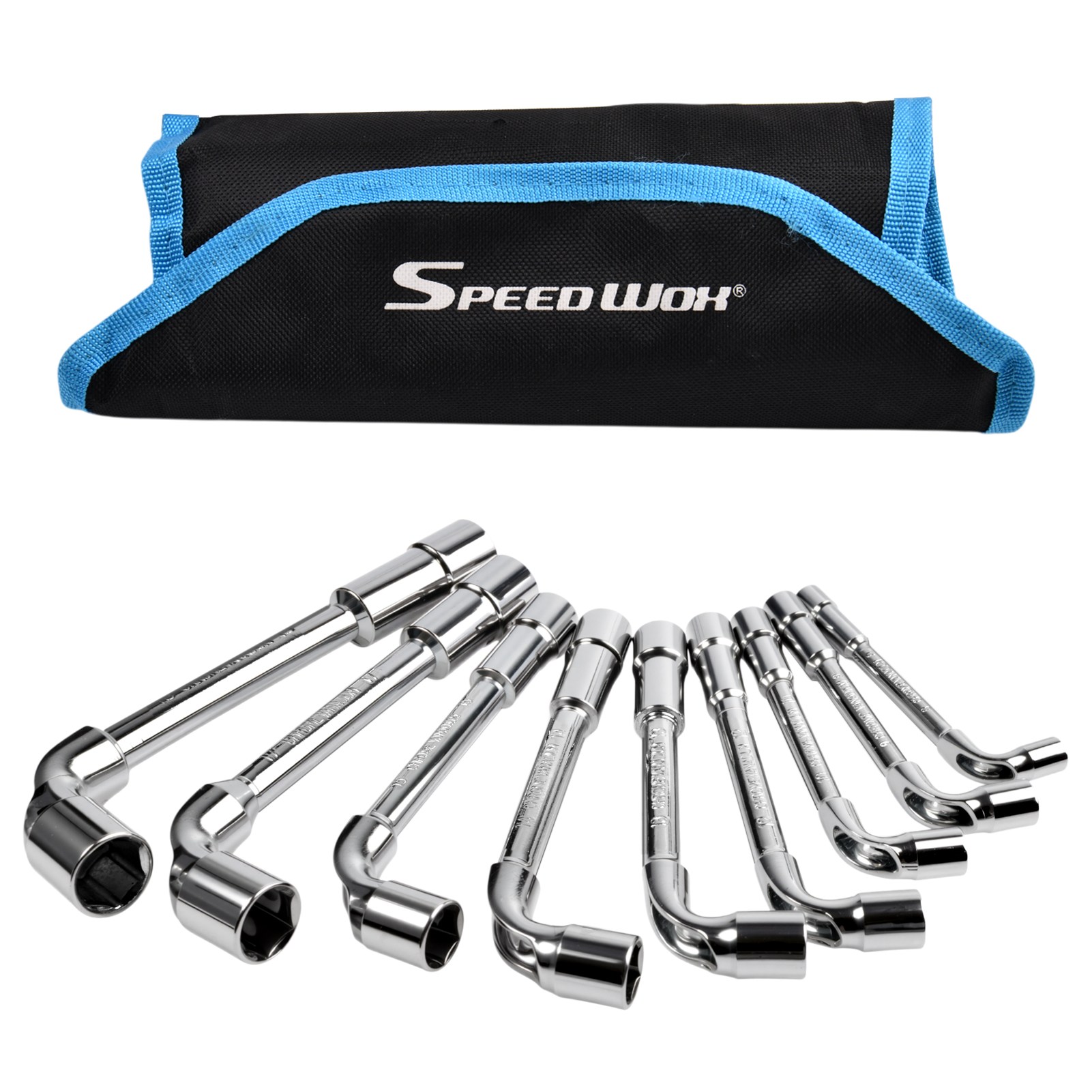 SPEEDWOX 9P L형 엘보우 헥사 소켓 렌치 세트 더블 헤드 6포인트 크롬 바나듐 스틸 헥스 렌치, 9개 37,780원