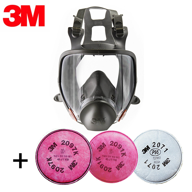 3M 전면형 방독면 6800(중형)+필터 1급 2071 (2개입) 225,300원