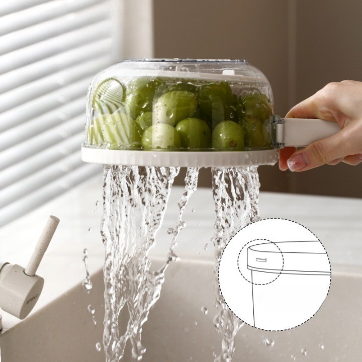 픽하가득 다용도 접이식 손잡이 과일 및 야채 세척,보관 바구니, 1개, 화이트 12,800원