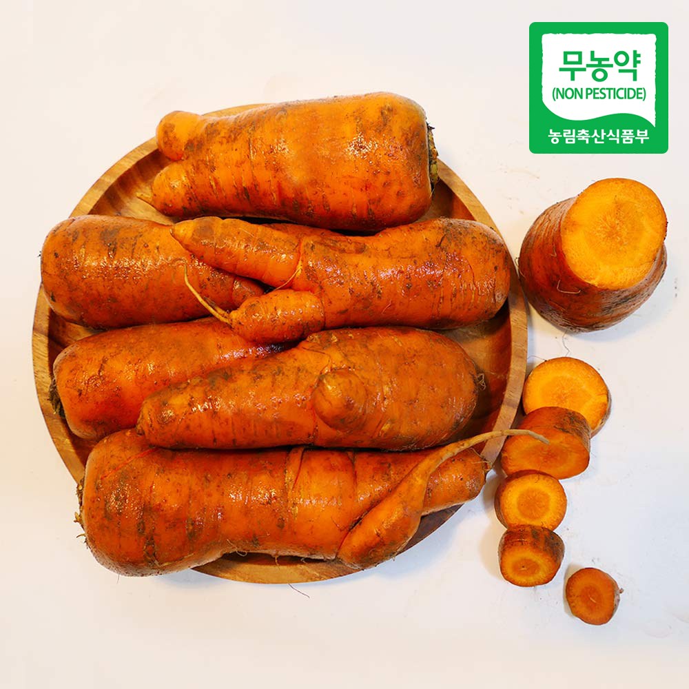잇츠어글리 친환경 국내산 무농약 쥬스용 주스용 즙용 못난이당근 3kg 5kg 10kg 14,400원
