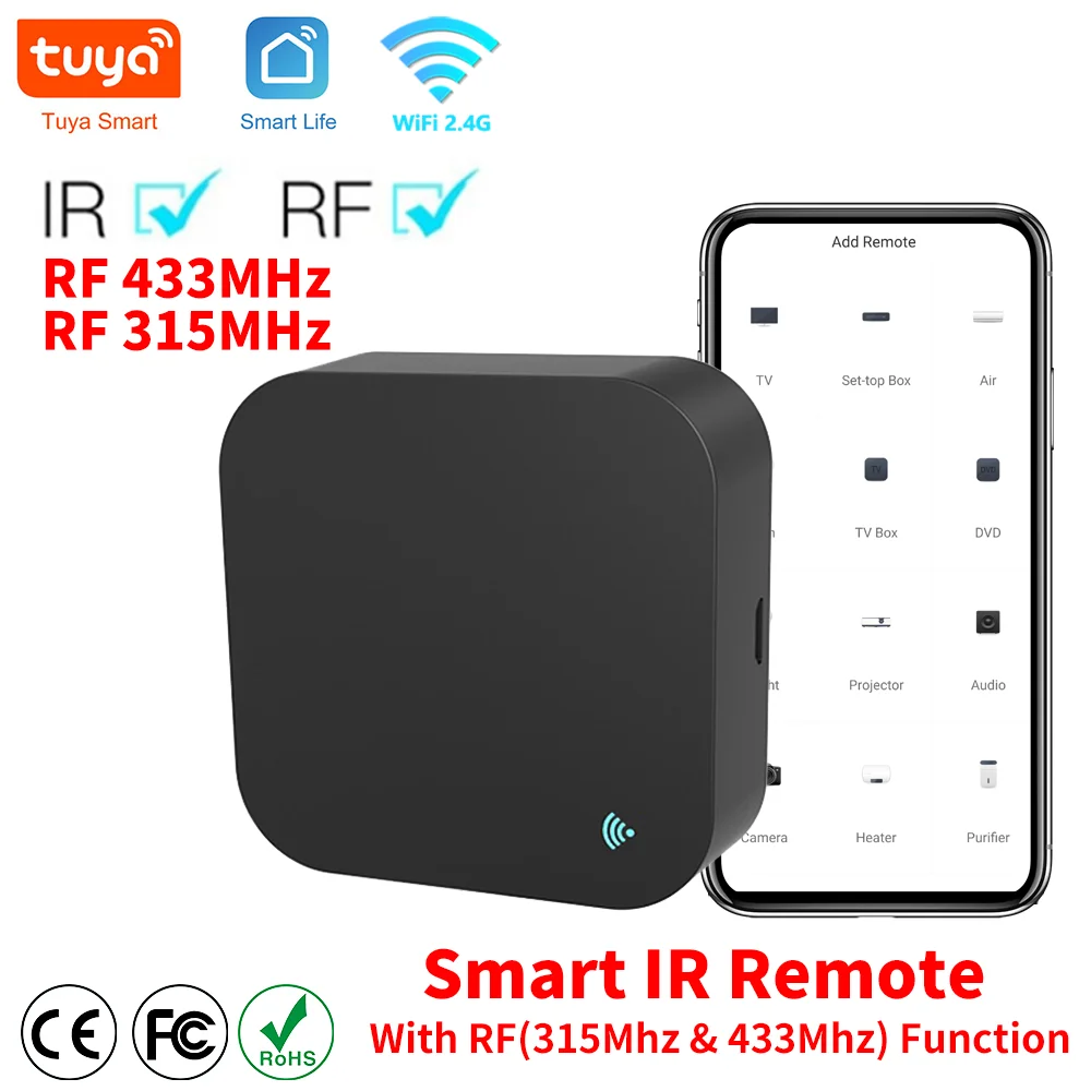 지지대, 홈, 홈, RF 와이파이 Tuya 315MHz TV 리모컨, 라이프, 모든 스마트 433MHz, 에어컨, 스마트 구글 알렉사, IR 15,790원