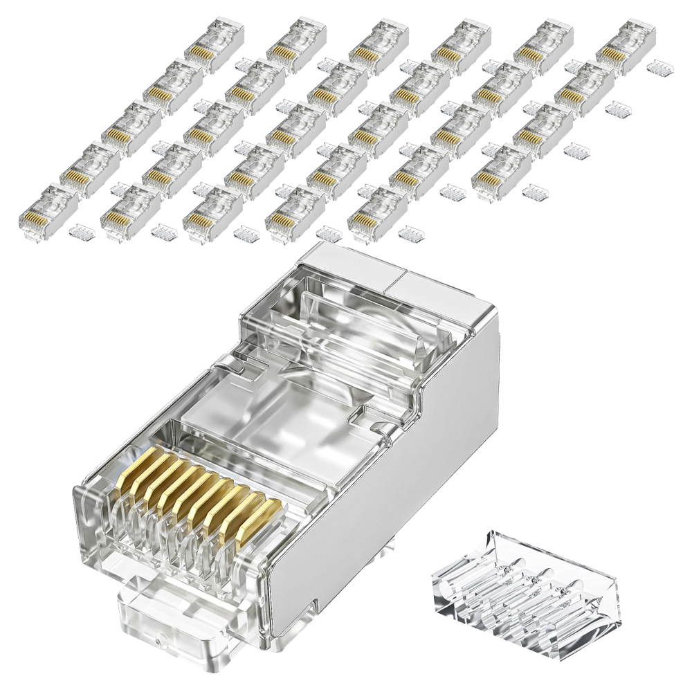 인네트워크 CAT.6A STP 랜케이블 제작용 플러그 IN-6A50SV, 실버, 100개, 22.7mm 24,800원