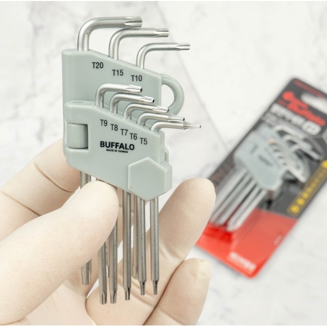 대만산 홀타입별렌치 세트 8PCS ( T5 T6 T7 T8 T9 T10 T15 T20) 8,400원