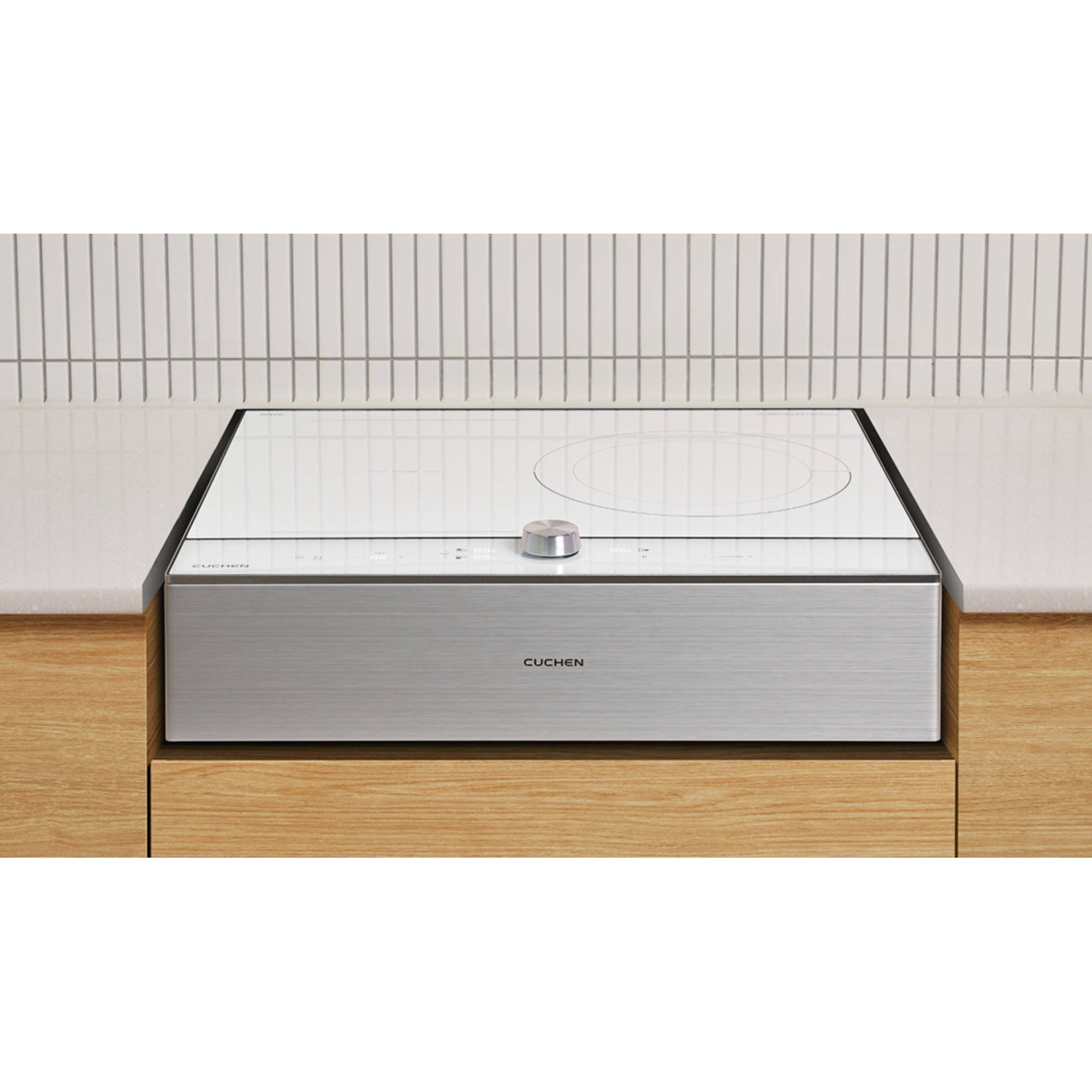 쿠첸 IH FLEX 대화구 올파워 인덕션 3구 + 스탠드 케이스 15cm, 프리스탠딩, CIR-BW33KD1B1 (화이트 3구) 475,000원