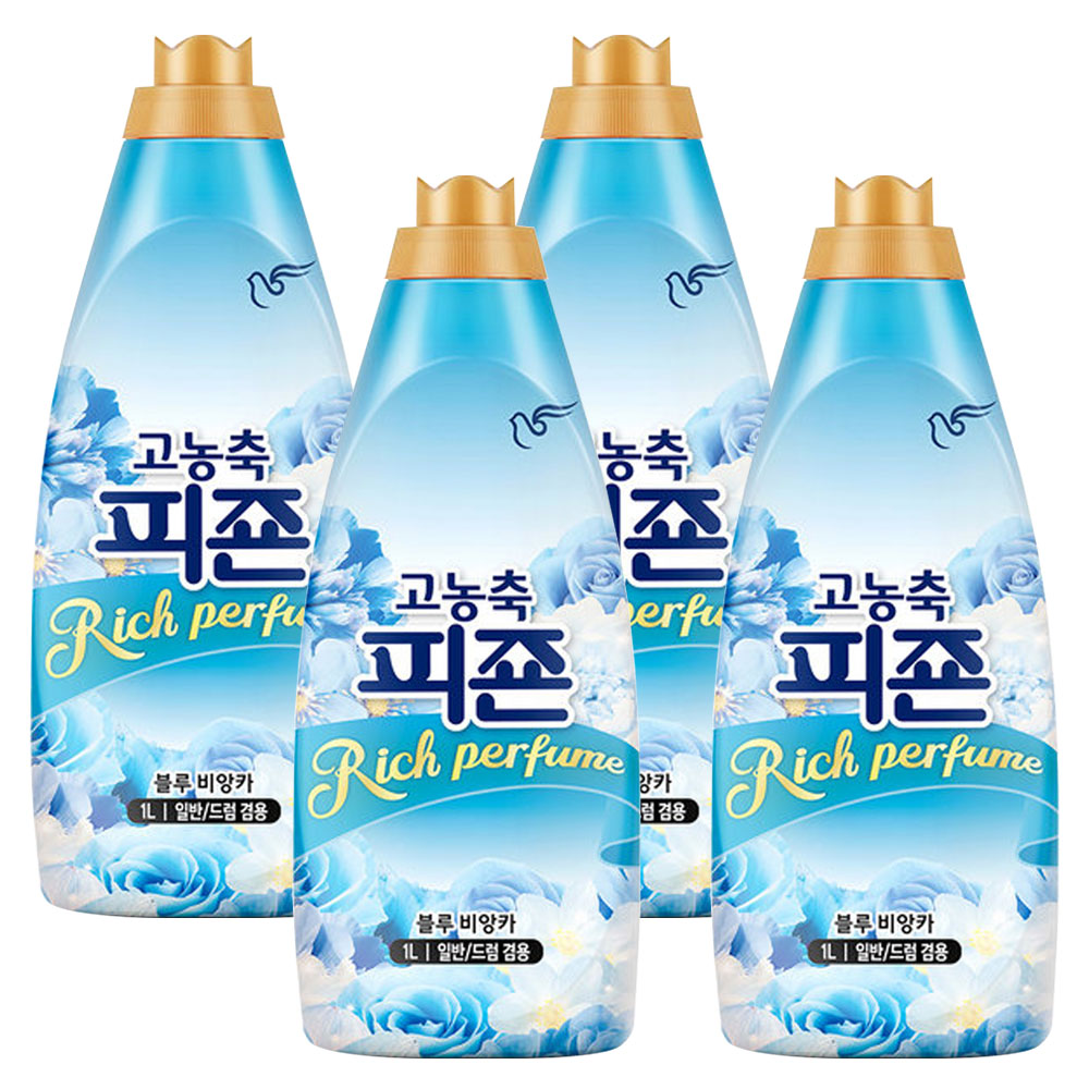 피죤 고농축 리치퍼퓸 섬유유연제 블루비앙카 본품, 4개, 1L 15,990원