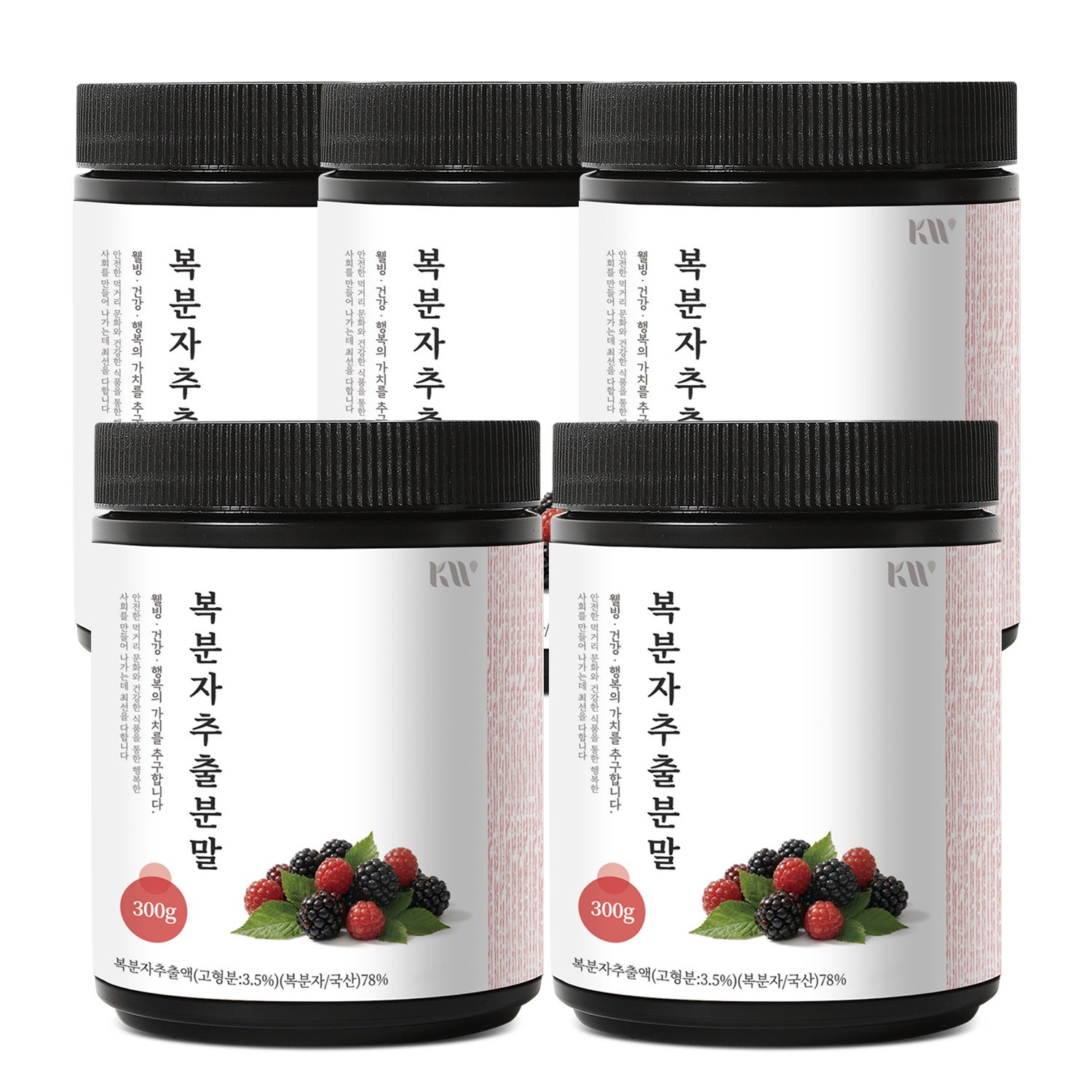 케이웰니스 복분자추출분말, 5개, 300g 166,900원