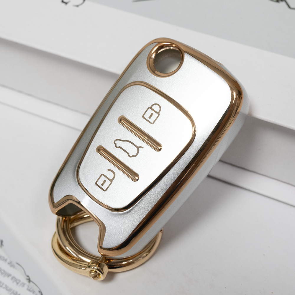 현대 기아 호환 메탈골드 TPU 키케이스 차 키홀더 키링, 01_3버튼_폴딩(TE01) 8,900원