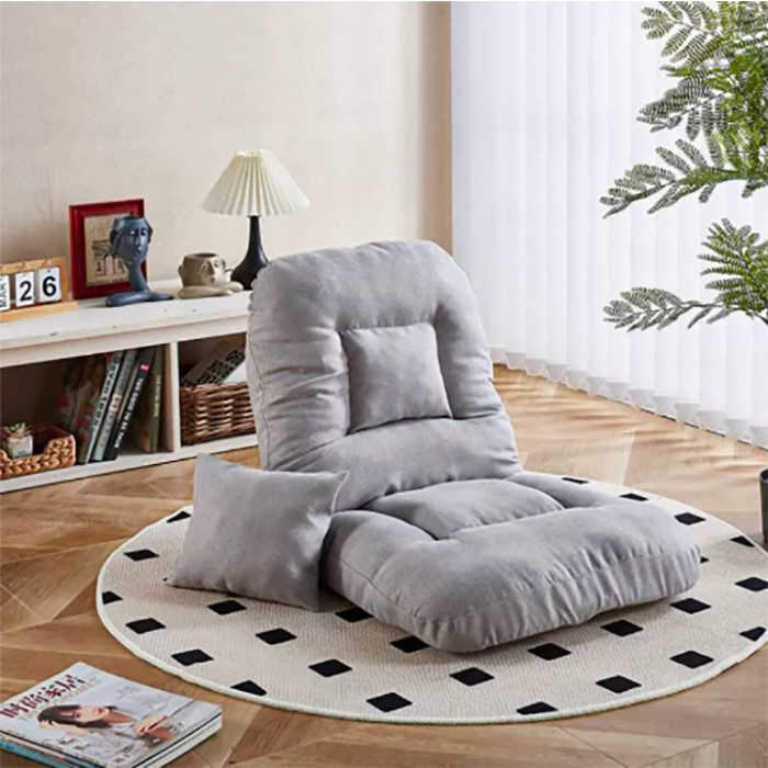 데스텀 1인용 각도조절 등받이 좌식의자, 1개, 그레이 28,900원