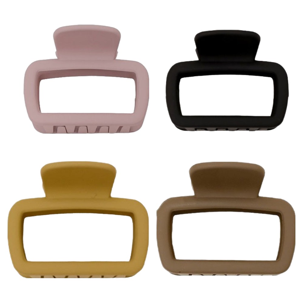 비아워게스트 무광 올림머리 헤어 사각 집게핀 4종 4,900원