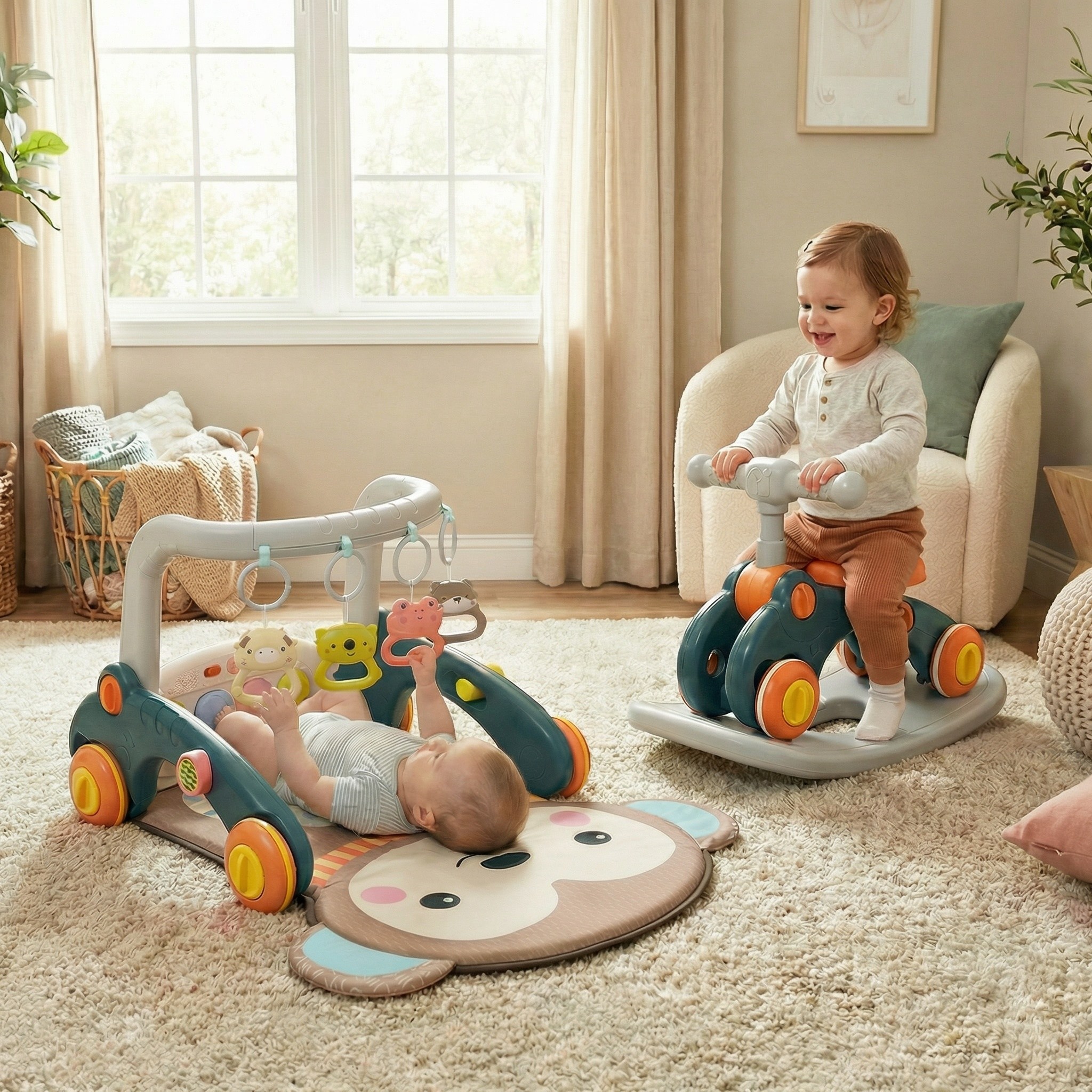 보니버스 유아용 아기체육관 7in1 멀티체육관, 1박스, 혼합색상 69,900원