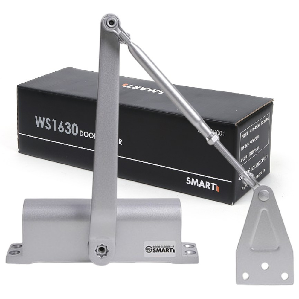 Smart 스마트 도어클로저 WS1630 실버 정지형 스톱형 도어체크 철문 방화문 현관 26,990원