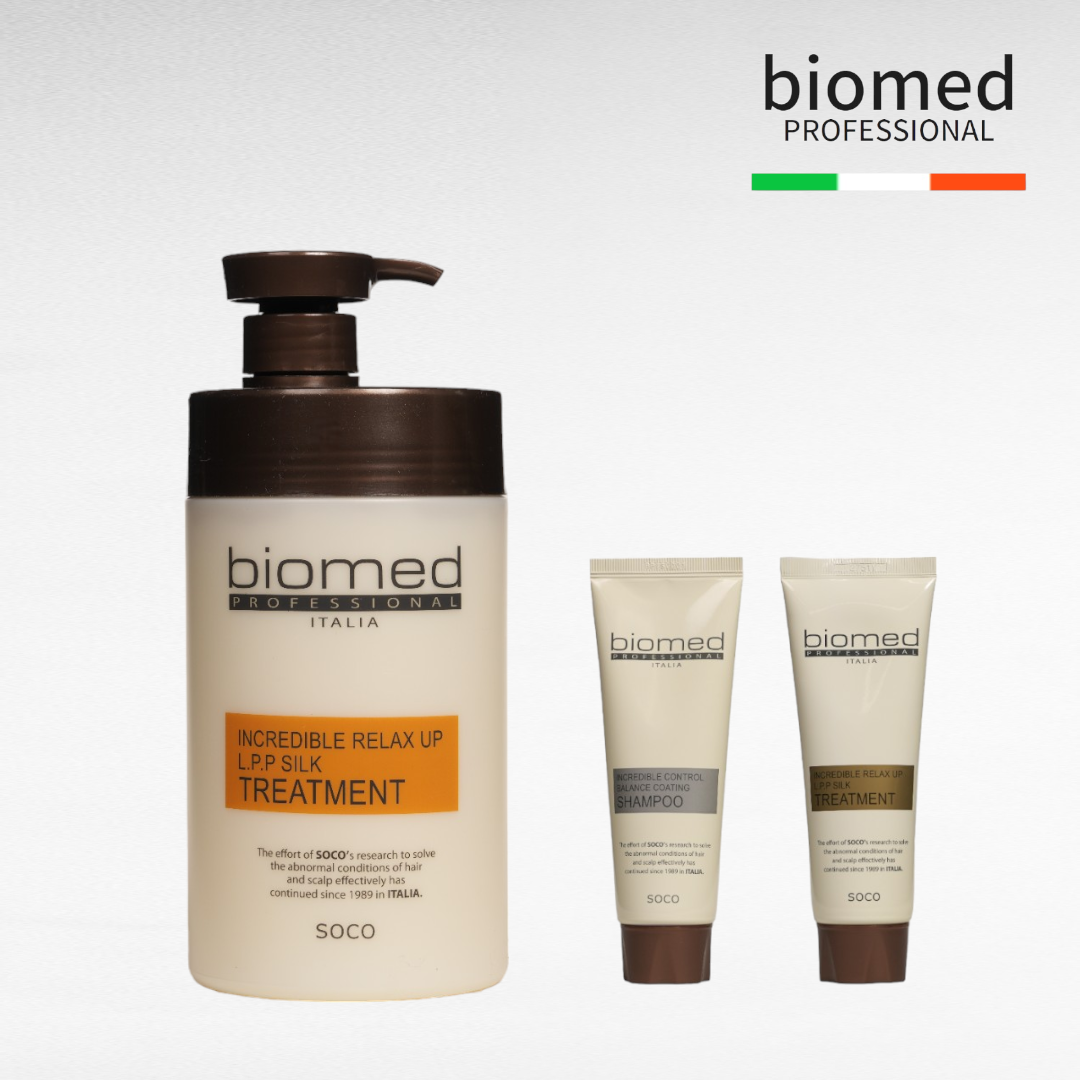 바이오메드 인크레더블 릴렉스업 LPP 실크 트리트먼트 + 휴대용 2종 세트 (대용량 미용실 단백질 헤어 마스크), 1개, 1.2L 19,970원