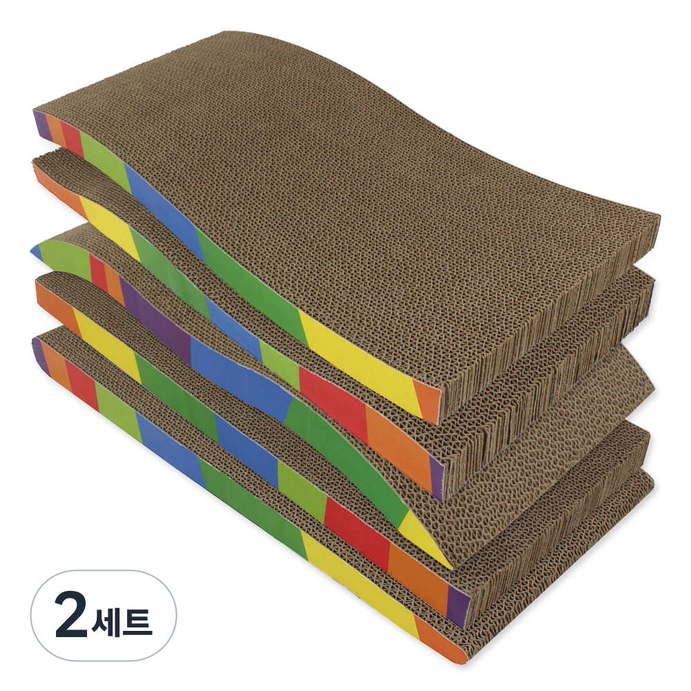 펫츠몬 고양이 레인보우 평판형 50cm B골 스크래쳐 5종 세트 31,700원