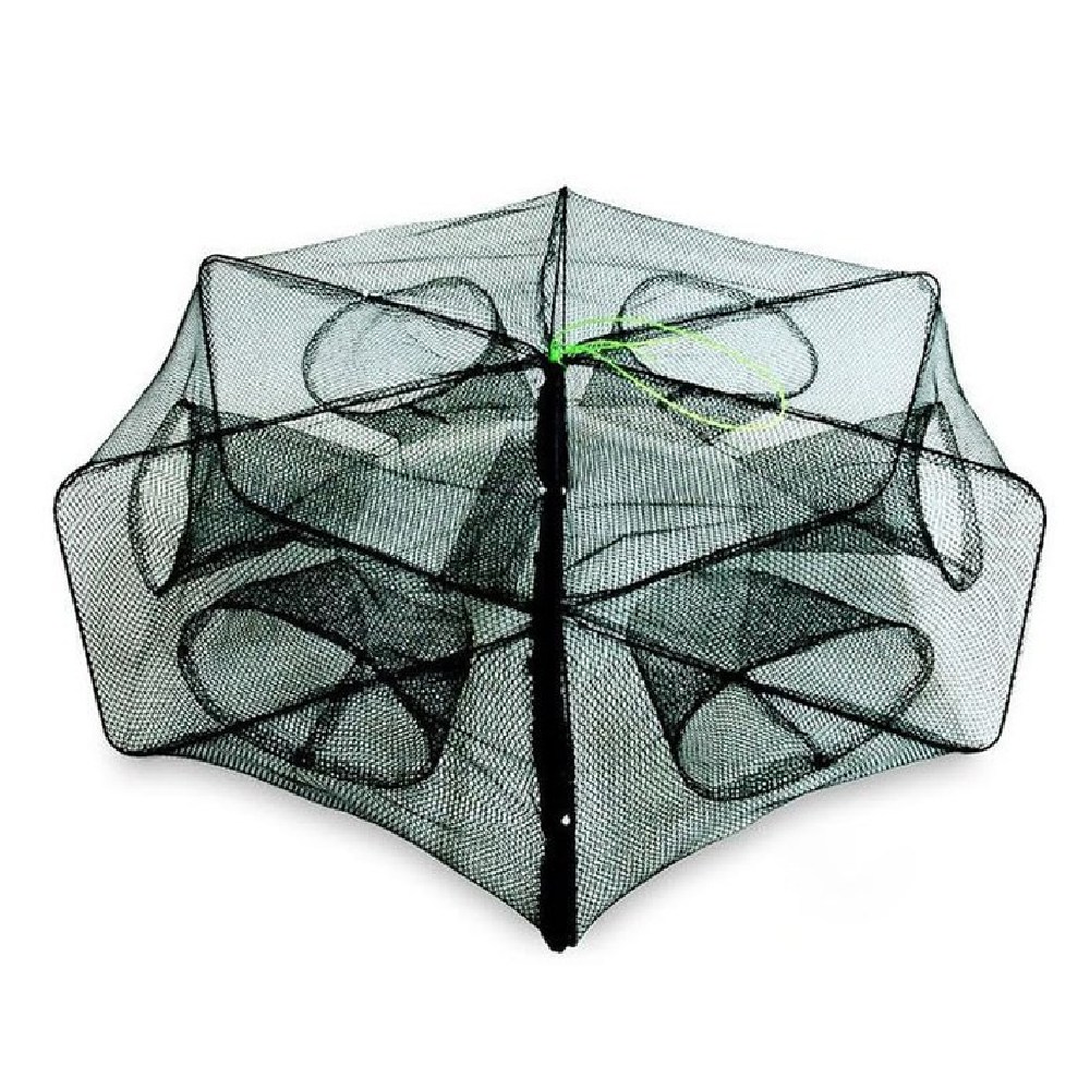 낚시 통발 6각 자바라 접이식 바다 민물 물고기 게 미꾸라지 붕어 통발, 단일색상 10,000원