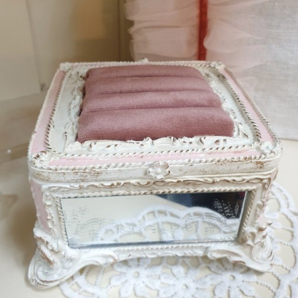 허니상점 빈티지 쉐비 핑크 보석함 28,900원