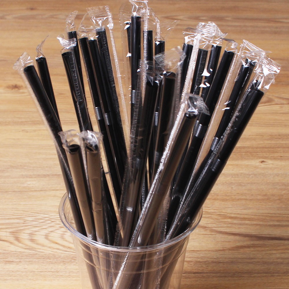 일회용 개별포장 긴주름빨대 7 x 250 스트로우 검정 10000개, 1개, 10000개 91,900원