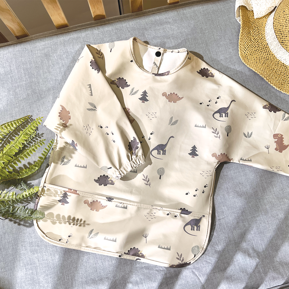 르메이어 자기주도 아기 이유식 긴팔 방수 턱받이 유아 촉감놀이 앞치마 19,300원