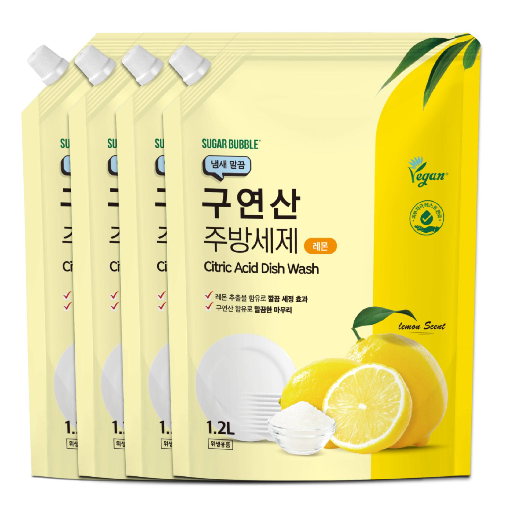 슈가버블 주방세제 구연산X레몬 주방세제 1.2L 9,910원
