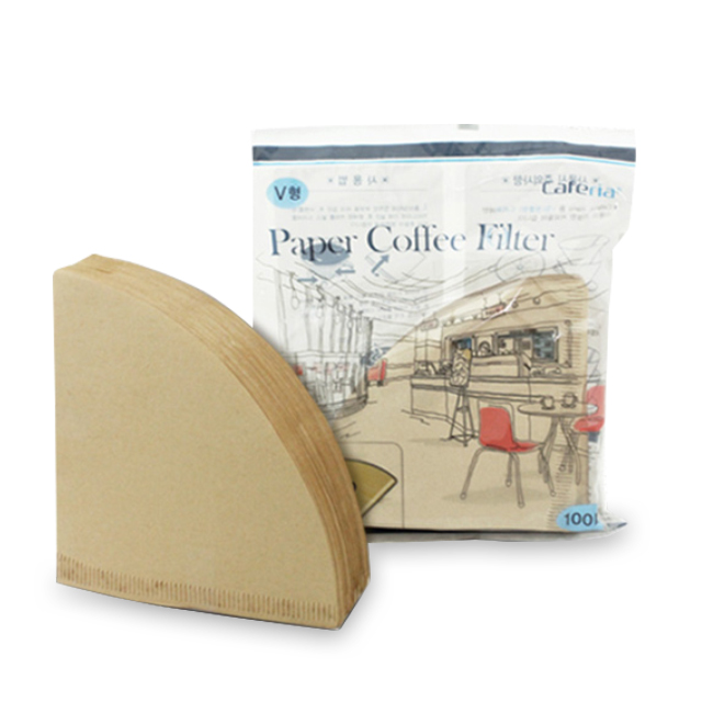 카페리아 커피필터 핸드드립 여과지 V형 100매 4,400원