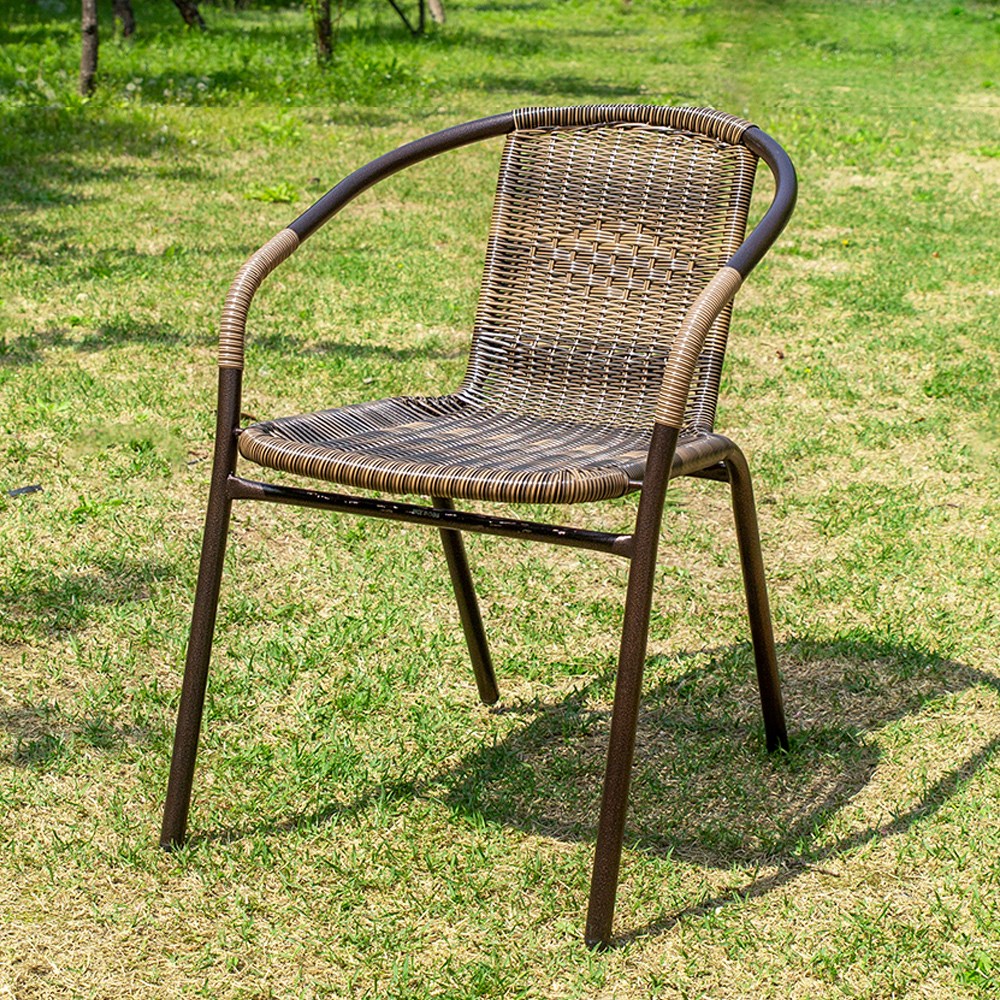 유로39번 라탄 야외의자(4개) 테라스 카페 공원 정원 인테리어 철재 상담 커피숍 120,330원