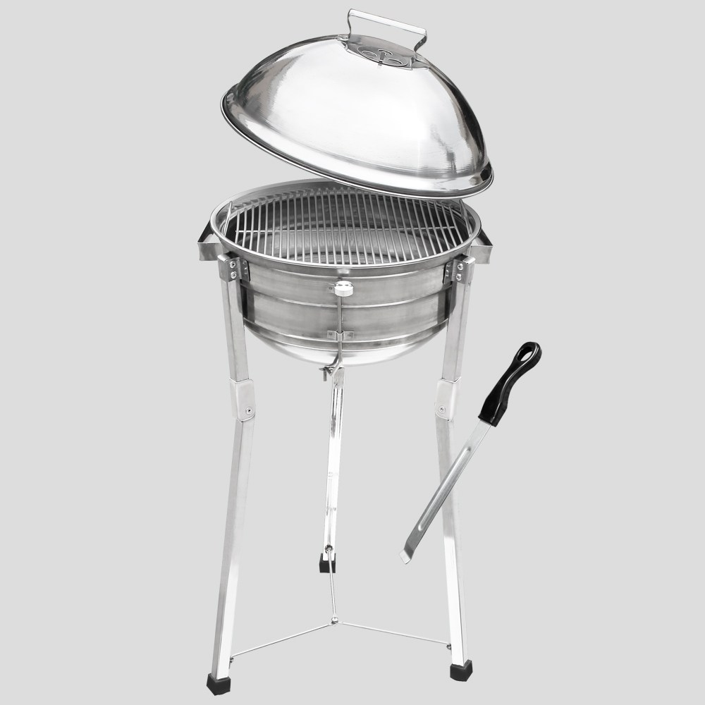 능산로스타 3036 원형스텐훈제그릴 스탠드 중형 기름받이형, 1개 94,500원