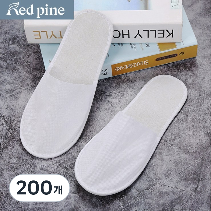 일회용 호텔 부직포 슬리퍼 일반형, 200개, 화이트 33,000원