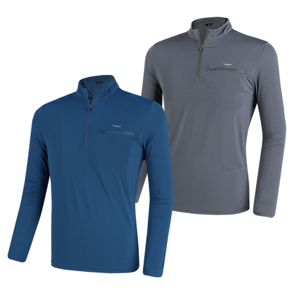 [BFL] (1+1) 남성 냉감 집업 티셔츠_빙하기 쿨 빅사이즈 등산 아웃도어 집업티 29,870원