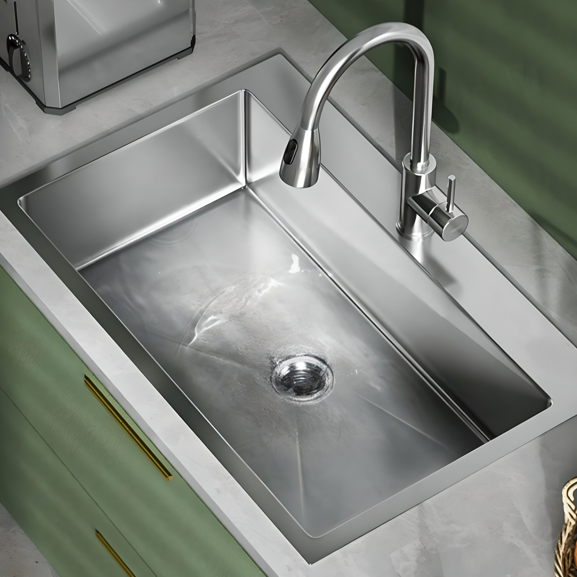 주방 리폼 사각싱크볼 네모 850 배수구포함 엠보 코팅 센터 수전타공 215,000원