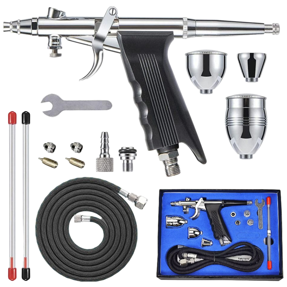 에어브러쉬 스프레이건 세트 0.3mm/0.5mm/0.8mm노즐 도장용 도색용 3cc/7cc/11cc도료컵 51,850원