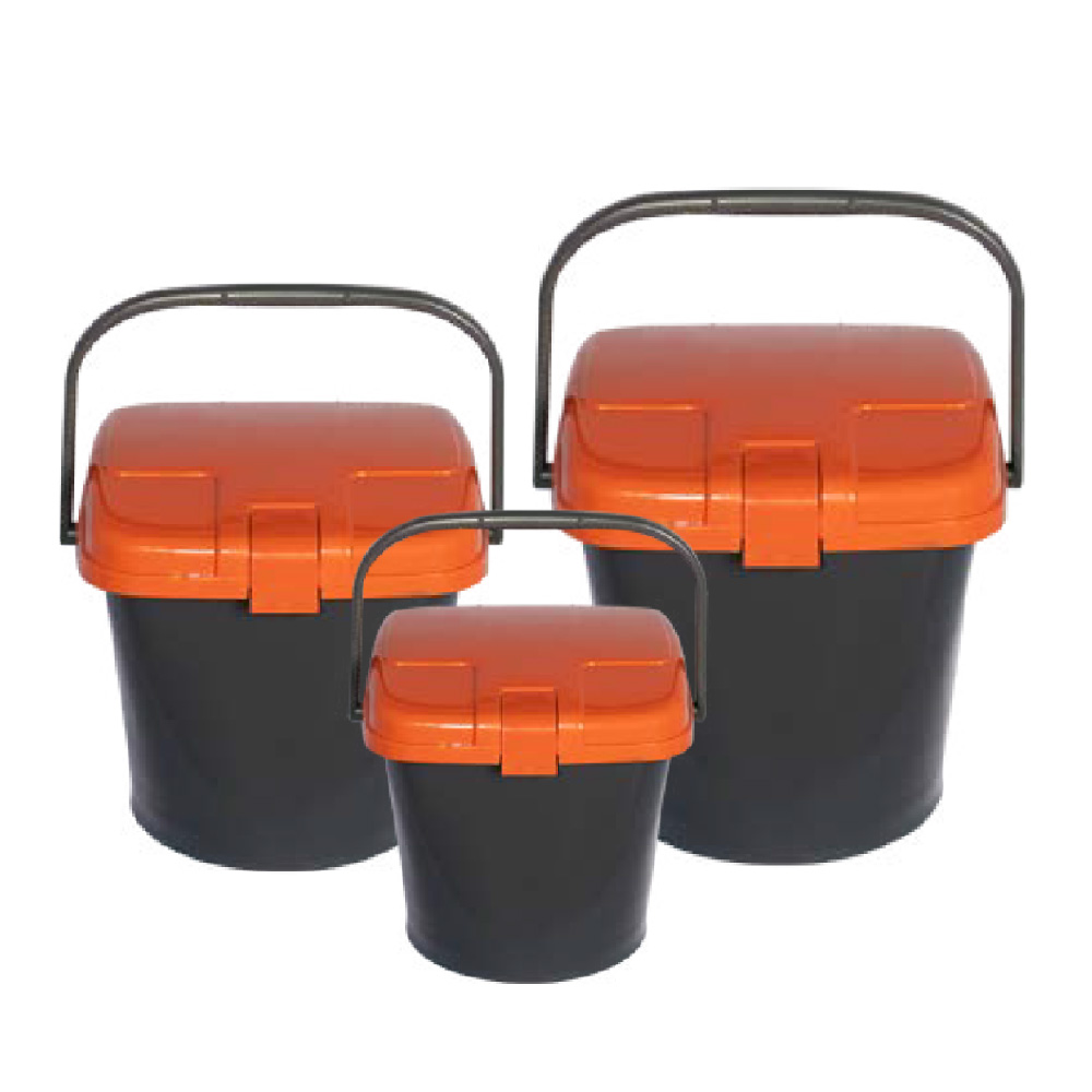 국산 업소용 식당용 가정용 음식물쓰레기 수거용기 (칩함 없음) 수거통 10L 20L 25L 10리터 20리터 25리터, 진회색(몸체)+주황색(뚜껑) 29,500원