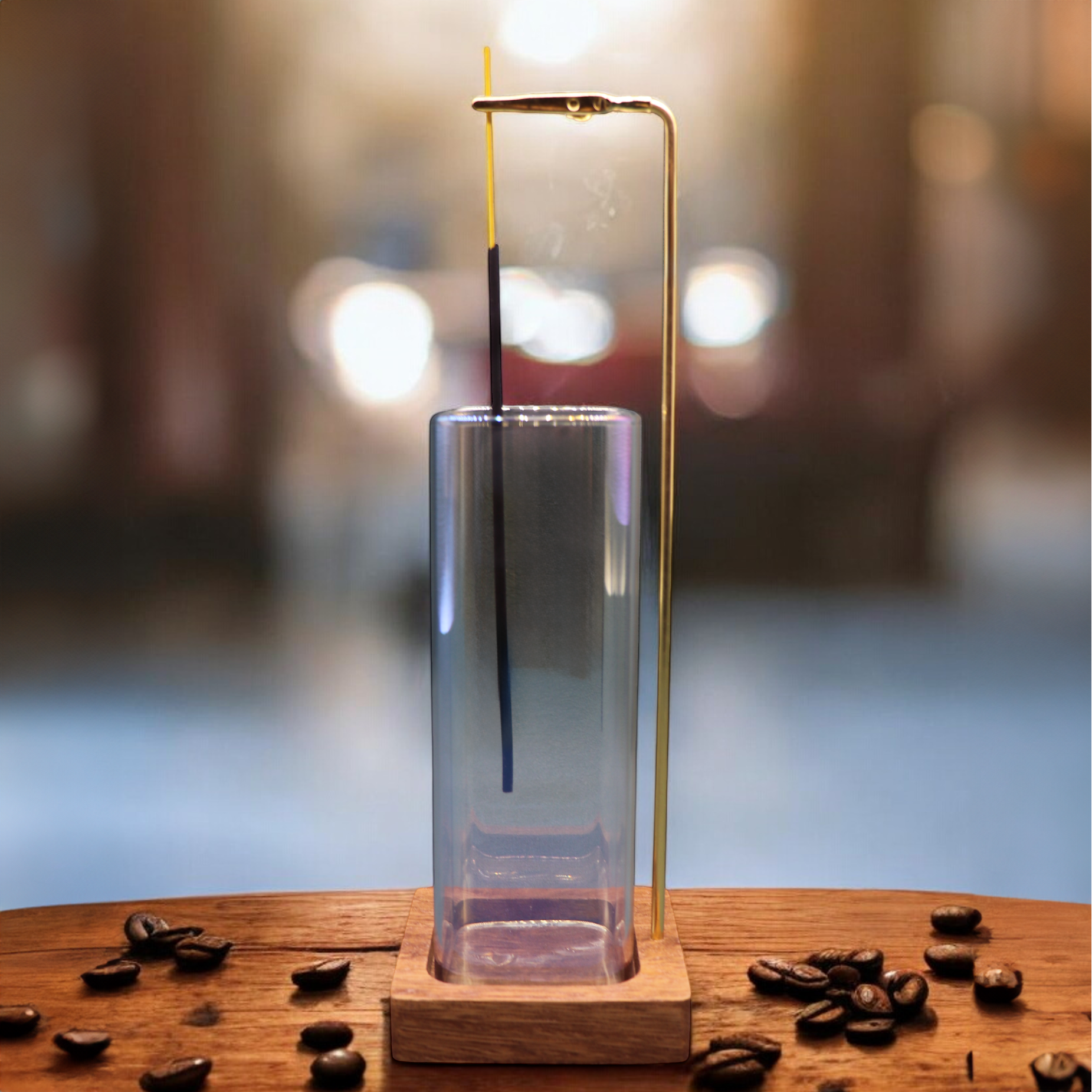 써니요가 인센스홀더 유리 스퀘어 오로라 집들이선물, 스퀘어 오로라 인센스홀더 28,500원